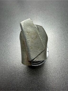 Anne -Marie Chagnon Modern Sculptural Pewter ring